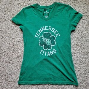 Fanatics Green Tennessee Titans V-Neck Graphic Tee